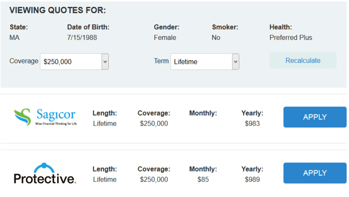 Guaranteed Universal Life Insurance Quotes, What Does it Cost? | CFA